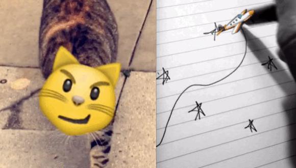 La nueva función de Snapchat oermite usar emojis con movimientos. (Techcrunch)