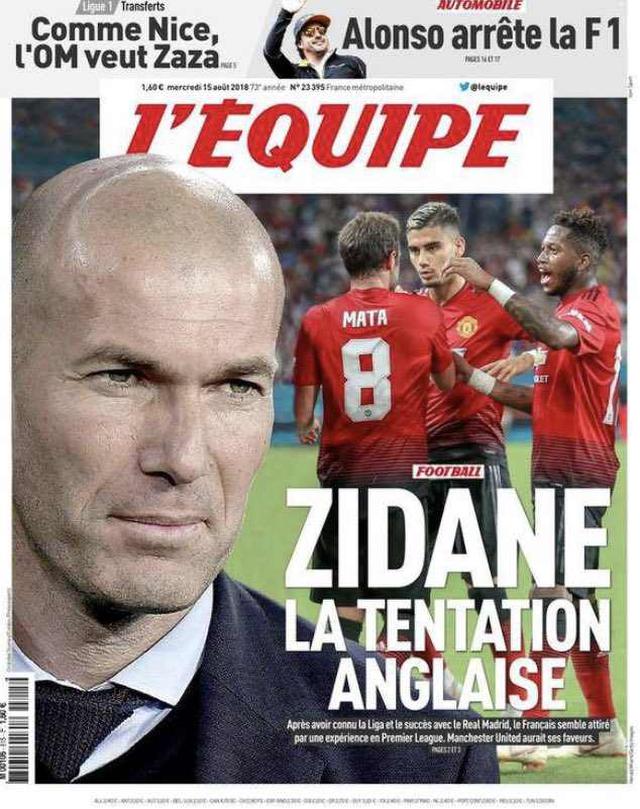 Zinedine Zidane interesado en entrenar al Manchester ...