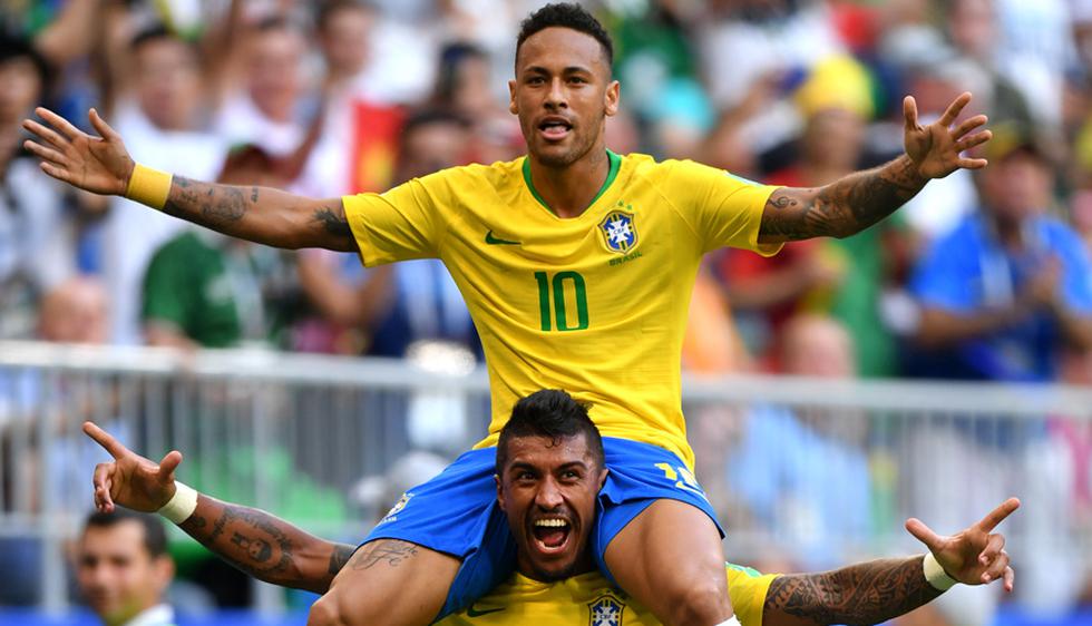 Brasil clasificó a cuartos de final del Mundial Rusia 2018 con gol de Neymar y Firmino. (Foto: Getty)