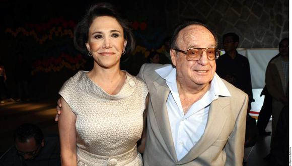 Florinda Meza y Roberto Gómez Bolaños pasaron muchos años juntos, pero se casaron en 2004 (Foto: AFP)