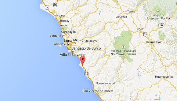 Sismo de regular intensidad se registró en Lima esta tarde. (Google Maps)