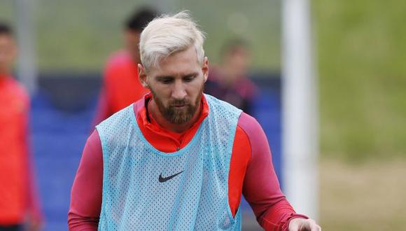 Rubia debilidad. Messi no se encuentra a tope físicamente, pero su presencia no se discute. (Reuters)
