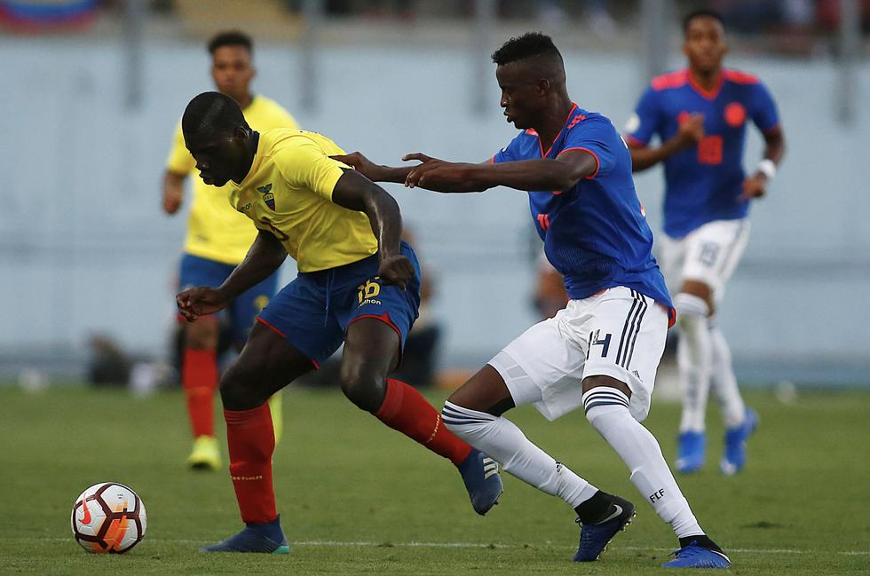Colombia empató 0-0 contra Ecuador por el hexagonal final del Sudamericano Sub 20. (AFP)