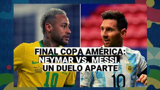 Brasil vs. Argentina: Neymar y Messi tendrán un duelo aparte en la final de la Copa América 2021