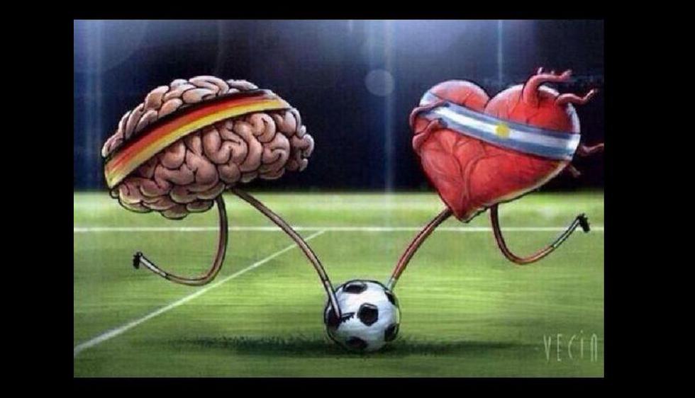 Alemania era más pensante con su juego, en cambio, Argentina mostraba que luchaba con el corazón para lograr consagrase.