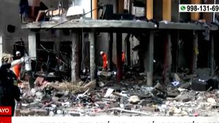 Huancayo: Un muerto y varias casas destruidas deja una explosión en almacén pirotécnico