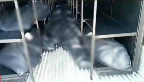 Hospital Cayetano Heredia almacena cadáveres en contenedores ante colapso de cámaras frigoríficas