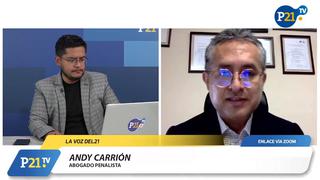 Andy Carrión: “Sí está absolutamente justificada la investigación contra la presidenta Boluarte por los Rolex”