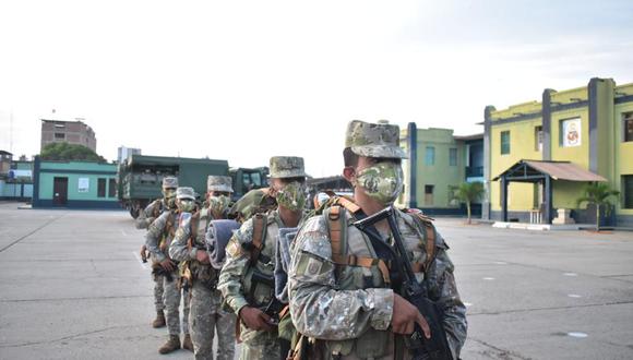 Despliegue de militares busca garantizar la seguridad y mantener el orden durante la jornada electoral de este domingo 6 de junio. (Foto: @CCFFAA_PERU)