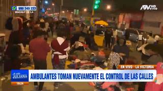 Ambulantes continúan afuera del emporio comercial de Gamarra | VIDEO
