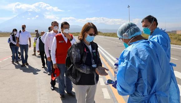 La jefa del Comando COVID-19, Pilar Mazzeti, llegó a Piura con la finalidad de articular la lucha contra el coronavirus.