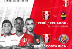 Selección peruana enfrentará a Ecuador y Costa Rica en noviembre