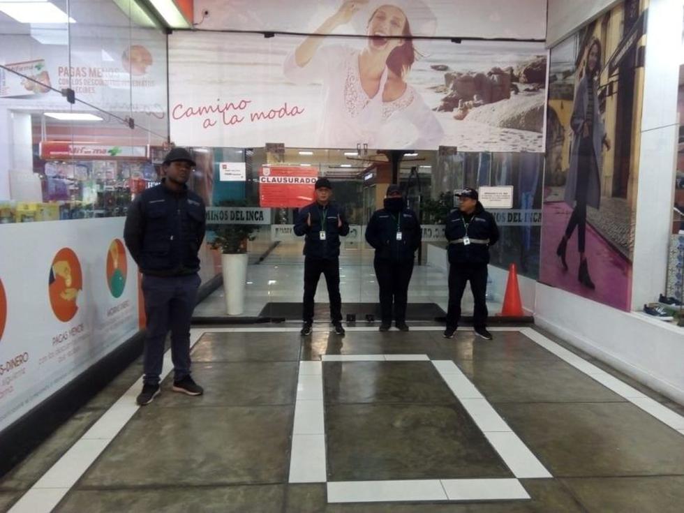 El primer piso del centro comercial Caminos del Inca fue clausurado por la Municipalidad de Surco. (Foto: Municipalidad de Surco)