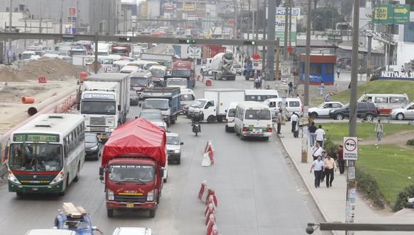 Ate asegura que las obras de la Línea 2 del Metro de Lima causa congestión vehicular. (Imagen referencial/GEC)
