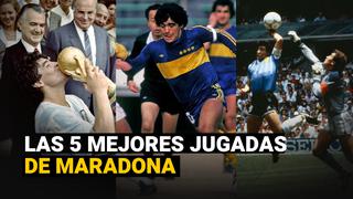 Las cinco mejores jugadas de Diego Maradona para la historia del fútbol