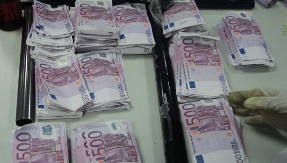 Fiscalía halló euros en el poder del detenido. (Difusión)