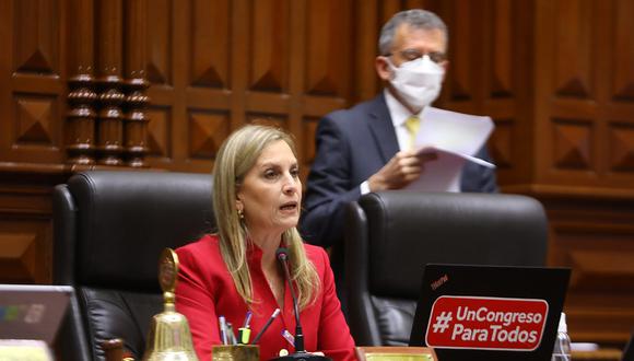 María del Carmen Alva presentó un proyecto de ley para el retorno a la bicameralidad. (Foto: Congreso)