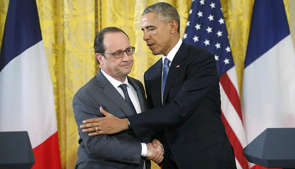 Barack Obama y François Hollande deciden intensificar bombardeos contra el Estado Islámico. (Reuters)