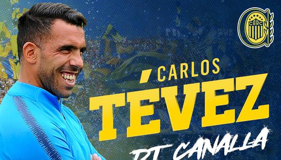 Carlos Tévez asume su primer equipo como DT. Foto: @RosarioCentral.