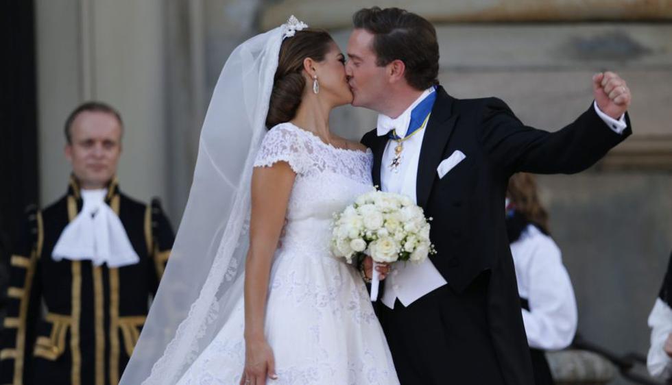 La princesa Magdalena, hija menor del rey de Suecia, se casó hoy con el financiero británico-estadounidense Christopher O\'Neill. (Reuters)