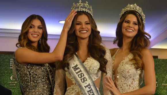 Iris Mittenaere, Miss Universo 2016, coronó a Priscila Howard como la nueva Miss Perú. (Créditos: Sophie Victorio)