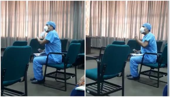 Personal médico reclama mejores condiciones de trabajo para atender a pacientes con coronavirus en el hospital Sabogal. (Foto: Facebook)