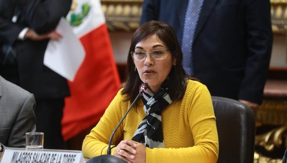 La congresista Milagros Salazar señaló que la investigación a las encuestadoras no forma parte de la agenda de Fuerza Popular. (Foto: Congreso)