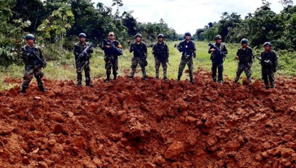 Fuerzas Armadas y Policía Nacional destruyen cuatro pistas de aterrizaje clandestinas que empleadas para el tráfico de drogas en las regiones de Huánuco y Pasco. (Foto FF.AA)