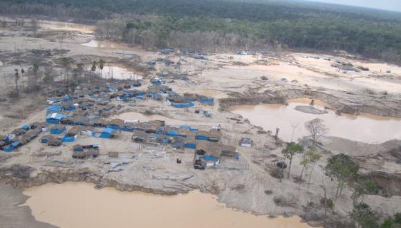 Los campamentos mineros informales abundan en la selva peruana.(USI)