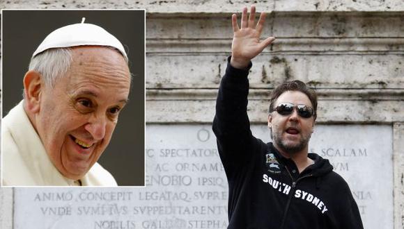 Russell Crowe y el Papa Francisco no se pudieron encontrar. (Reuters)
