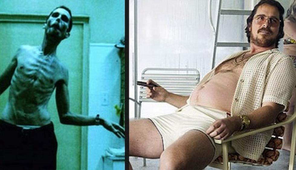 Christian Bale. Esquelético en ‘El Maquinista’ (2004) y obeso en ‘La gran estafa americana’ (2013). Perdió 30 kg para el primer filme comiendo una lata al día de atún y una manzana al día y ganó 18 kg para el segundo. (economiahoy.mx)