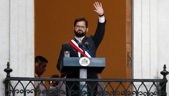 Gabriel Boric dio el primer discurso como presidente de Chile desde el Palacio de La Moneda.