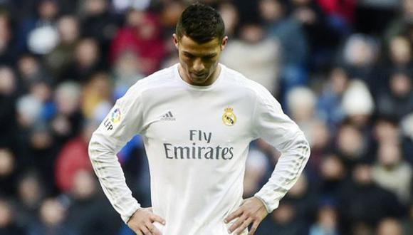 Cristiano Ronaldo estaba visiblemente molesto. (AFP)