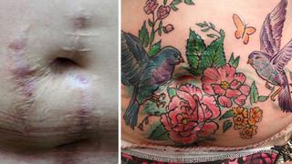 Facebook: Mujer convierte las cicatrices de violencia doméstica en bellas obras de arte
