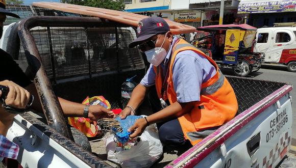 Piura: decomisan gran cantidad de pirotécnicos que se vendían de manera clandestina en Talara (Foto: Municipalidad Talara)