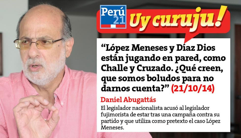 Daniel Abugattás arremetió contra Díaz Dios. (Perú21)