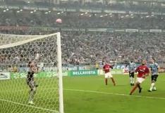 Internacional vs. Gremio: Paolo Guerrero enmudeció el Arena do Grêmio tras cabezazo | VIDEO
