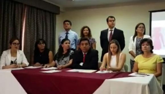 Estos son los portavoces de 'Peruanos por la Igualdad' en contra de la llamada 'ideología de género'. (USI)