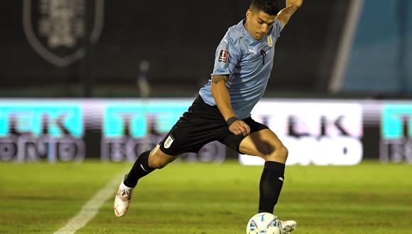Luis Suárez es el máximo anotador de la selección de Uruguay con 63 tantos. (EFE/EPA/Sandro Pereyra / POOL)