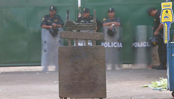 La presencia policial en La Parada aumentó. (Rafael Cornejo)