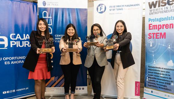 El Centro de Innovación y Emprendimiento Hub UDEP de la Universidad de Piura premiaron a cuatro destacadas peruanas por sus emprendimientos innovadores en el Concurso STEM “WISE Perú 2022”.