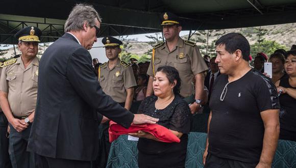 El ministro del Interior Carlos Basombrío, presente en la ceremonia. (Andina)