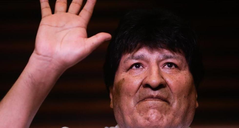El expresidente de Bolivia Evo Morales ofrece una rueda de prensa en Buenos Aires, Argentina. (EFE/ Juan Ignacio Roncoroni).