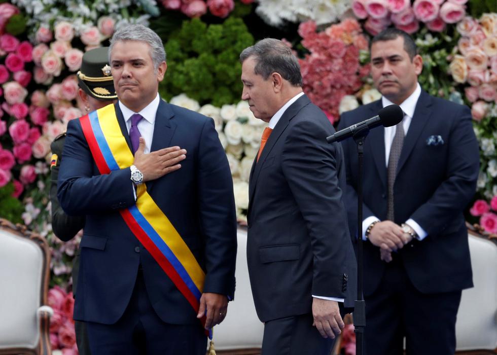Iván Duque juró como nuevo presidente de Colombia. (Reuters)