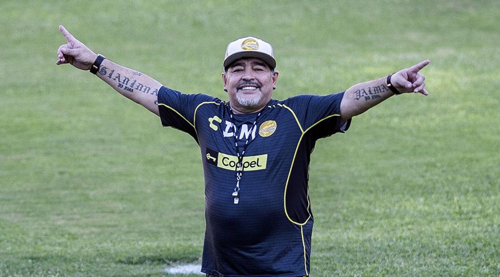 Diego Maradona regresó al primer plano mundial con su impresionante papel en el Dorados de México. (Foto: AFP)