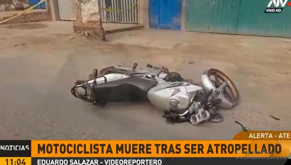 Luis Enrique Quispe Vásquez protagonizó el accidente de tránsito cuando se dirigía a su casa, en la zona de Santa Clara. (ATV+)