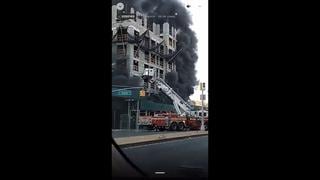 EE.UU.: Incendio se produjo en edificio en construcción en Brooklyn