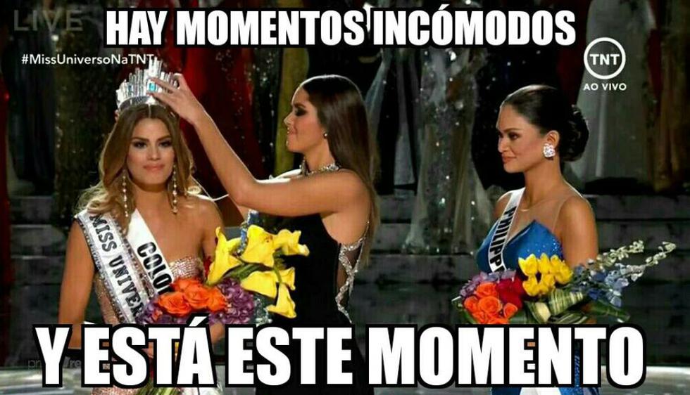 Miss Universo 2015: Mira los memes que dejó la controvertida ceremonia de premiación. (Twitter/@lacascara)
