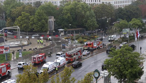 Vista de la zona de Ankara en la que hoy se produjo el atentado. EFE/EPA/Necati Savas