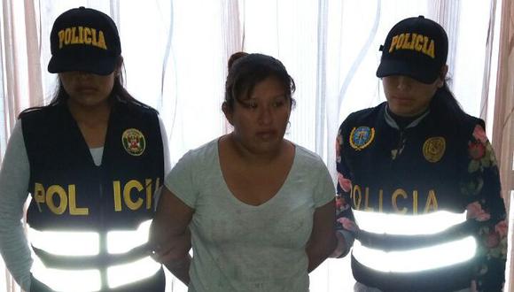 Mujer fue detenida en El Porvenir. (DIFUSIÓN)